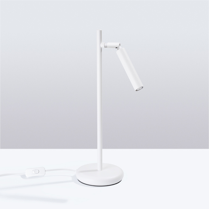 Skrivbordslampa PASTELO vit + 1x LED-lampa G9 4000K kall 4,5W 460lm