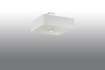 Plafond LOKKO 45 vit + 5x LED-lampa E27 4000K Kall 7,5W 650lm
