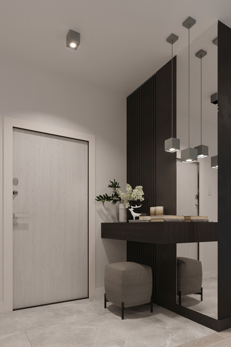 Plafond QUAD 2 grå + 2x LED-lampa GU-10 3000K varm 7W 620lm