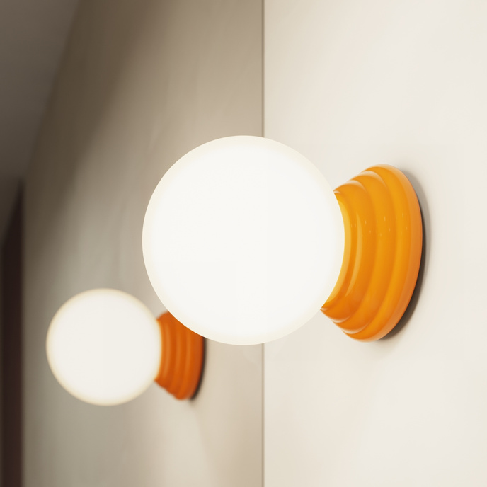 Vägglampa ZORI orange IP44