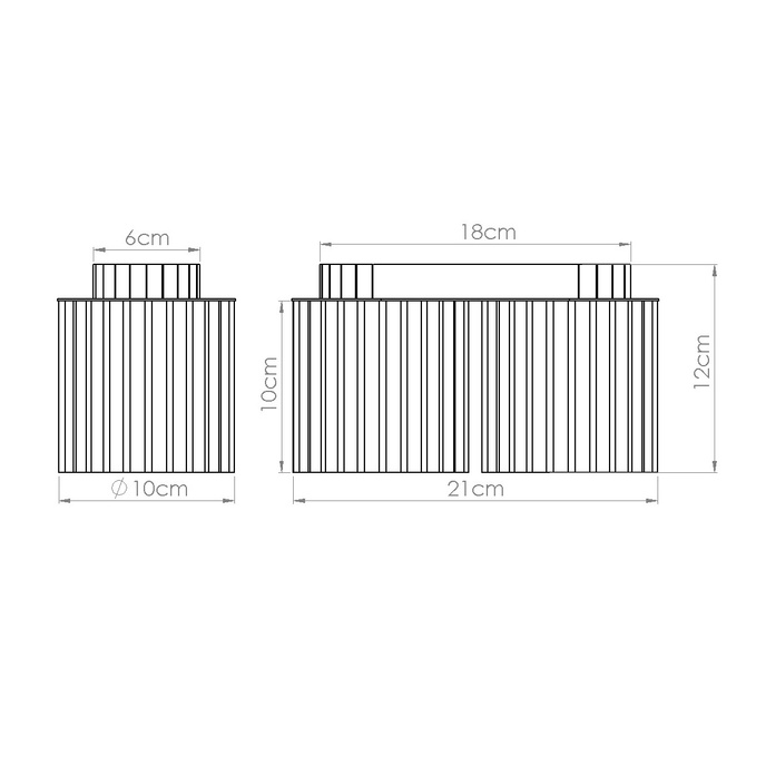 Taklampa AURA 2 ultramarin GU10