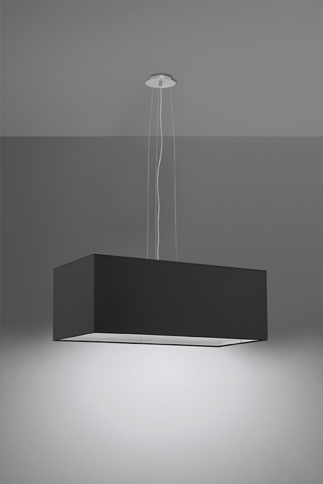 Ljuskrona SANTA BIS 80 svart 3x LED-lampa E27 4000K Kall 7,5W 650lm