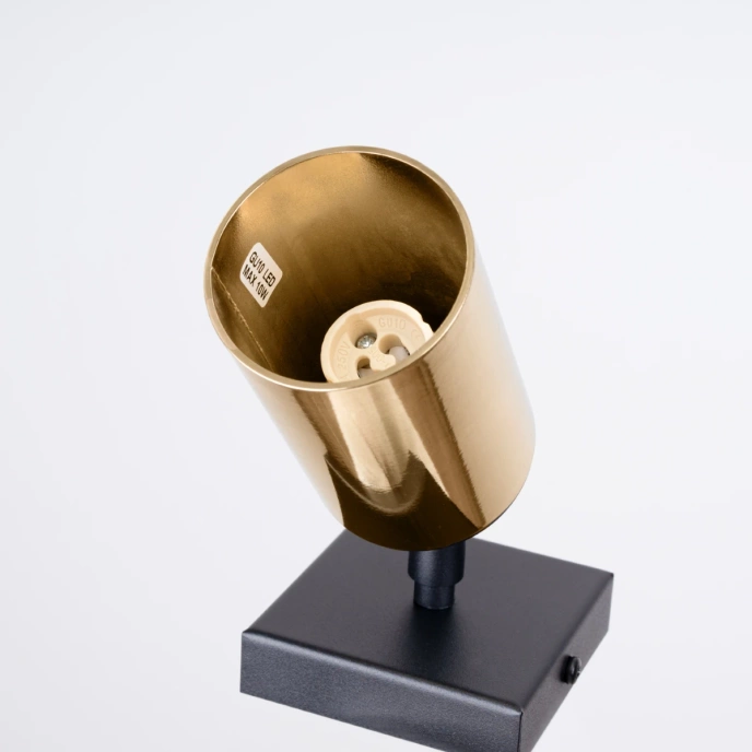 Vägglampa WINX svart/guld