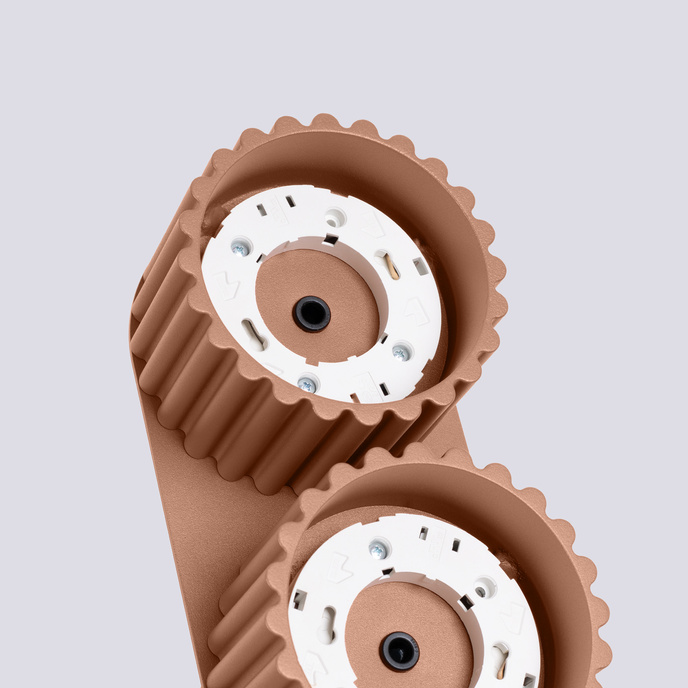 Taklampa AURA 2 mocha Gx53