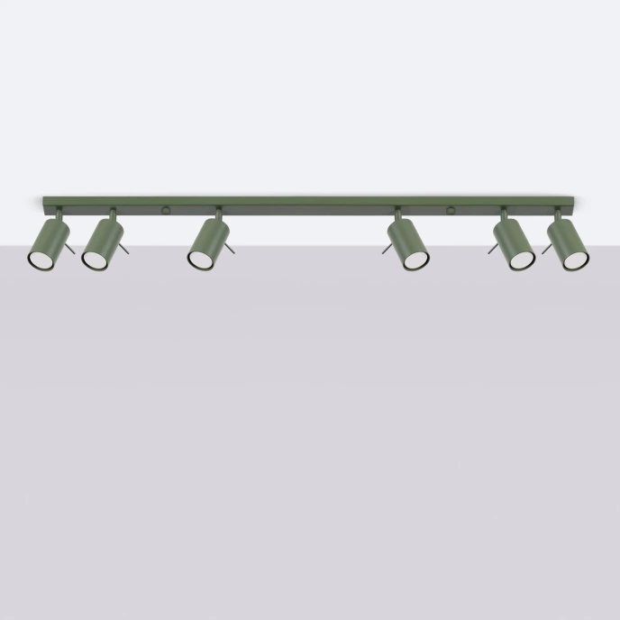 Taklampa RING 6L olivgrön