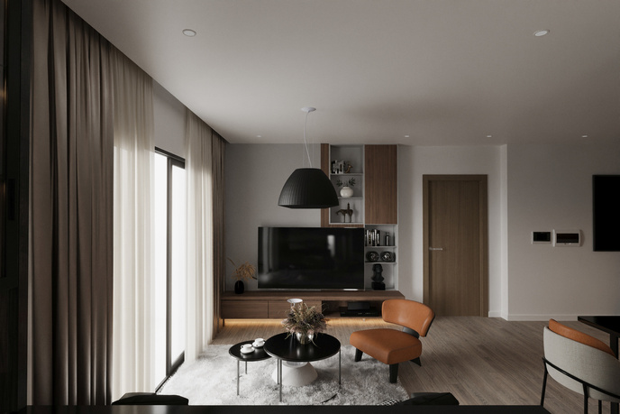 Ljuskrona BELLA 60 svart + 3x LED-lampa E27 4000K Kall 7,5W 650lm