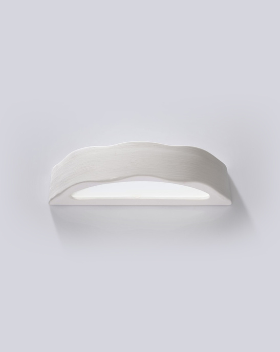 DRACO keramisk vägglampa vit