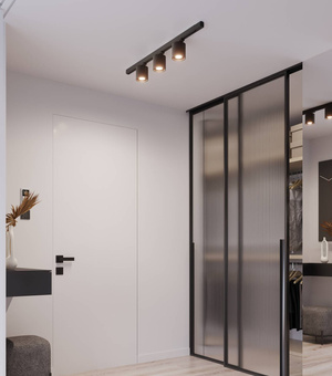 Taklampa, 3 spots, 3-fas strömskenor, ORBIS