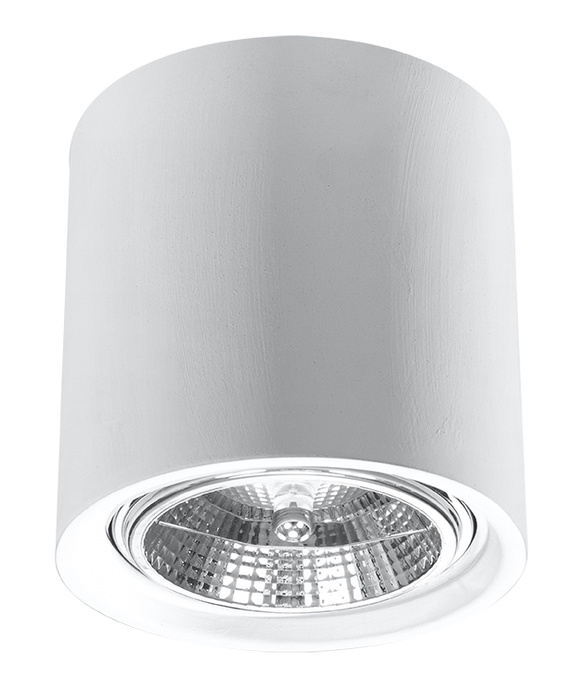 Keramisk plafond KALU vit + 1x LED-lampa GU10 AR111 4000K COLD 10W 850lm