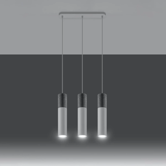 Pendel lampa BORGIO 3L vit