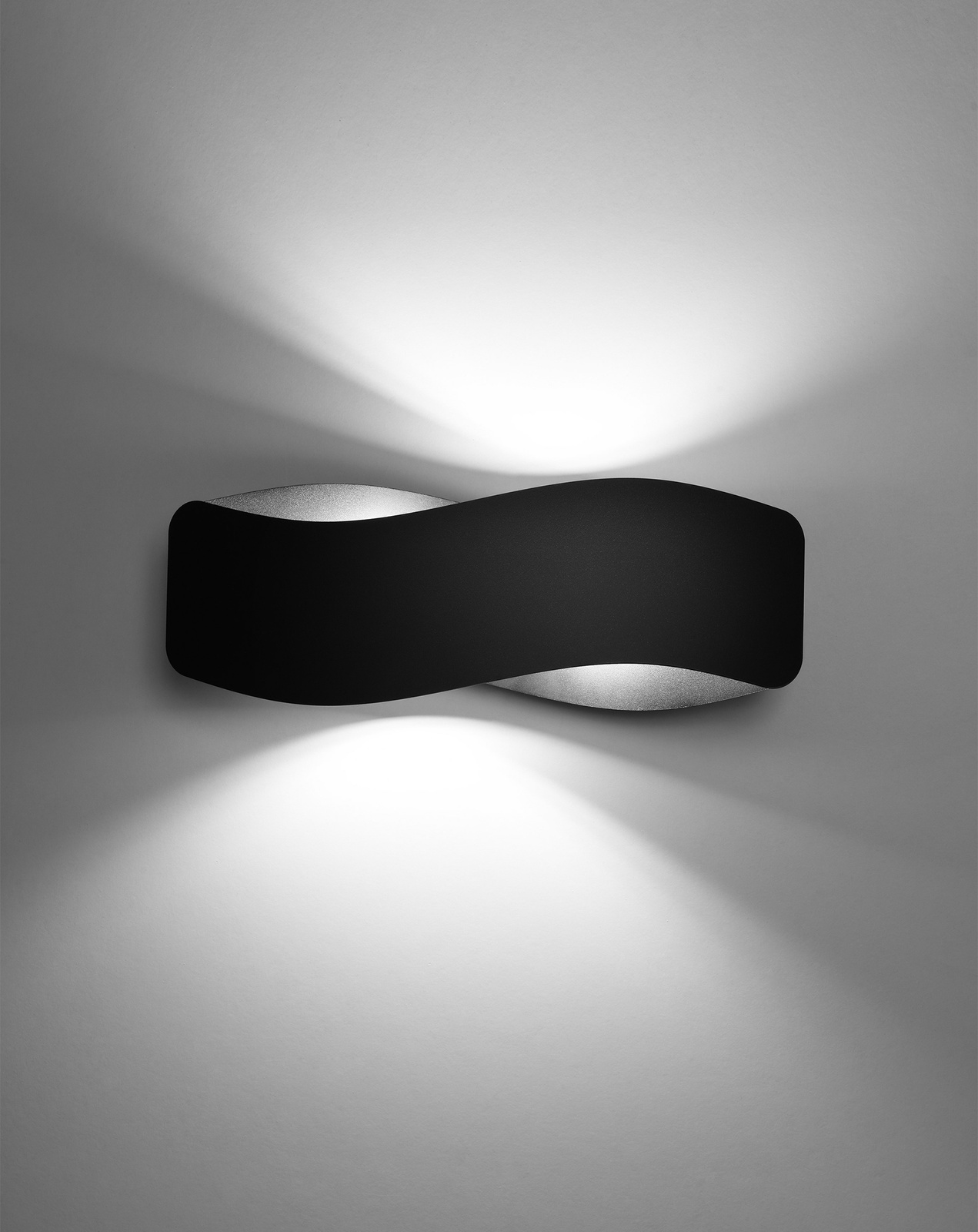 Vägglampa TILA 40 svart + 2x LED-lampa G9 3000K varm 4,5W 510lm