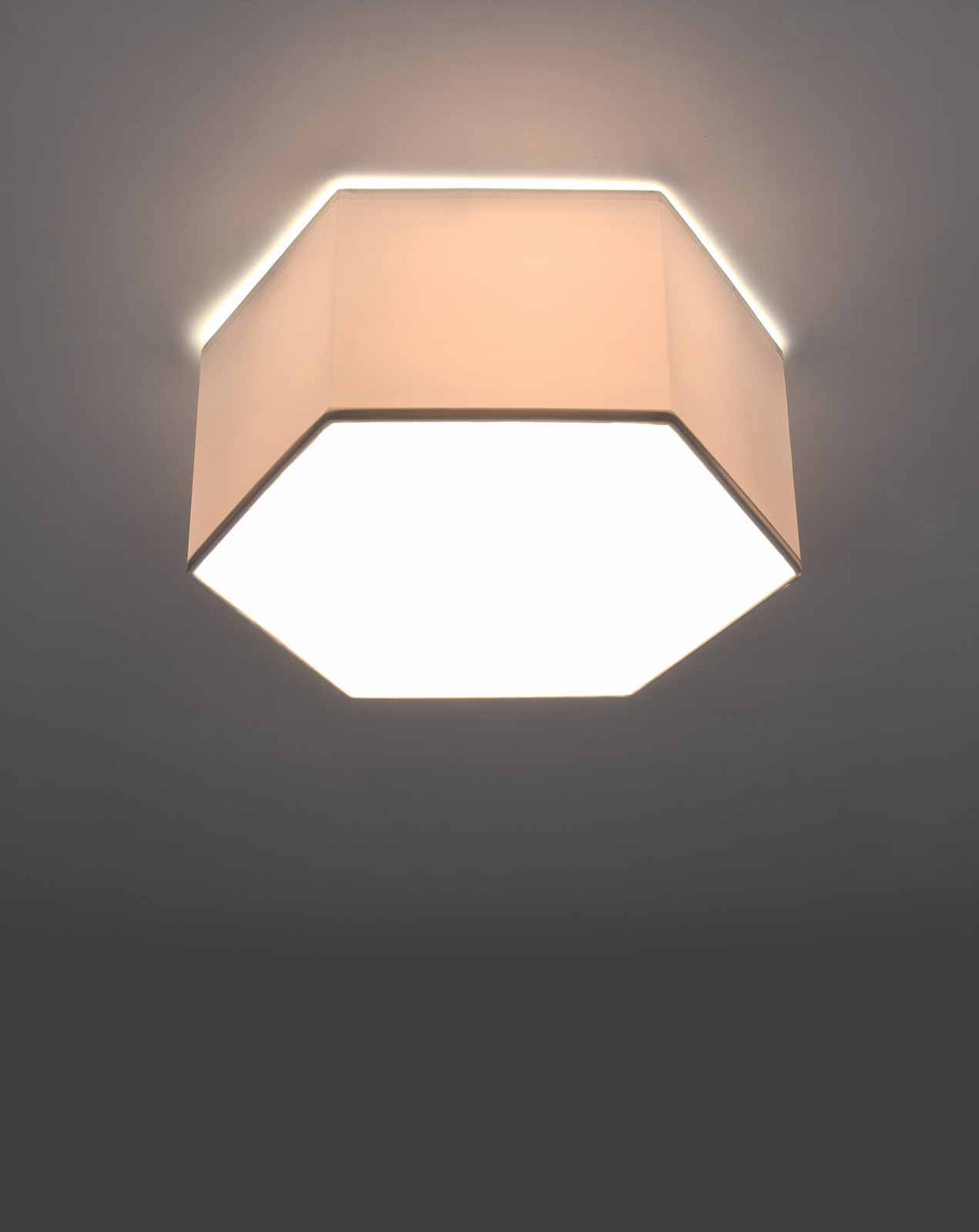 Plafond SUNDE 13 vit + 2x LED-lampa E27 3000K varm 7,5W 620lm