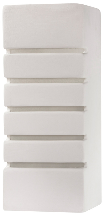 Keramisk vägglampa SAMIR vit + 1x LED-lampa E27 3000K varm 7,5W 620lm