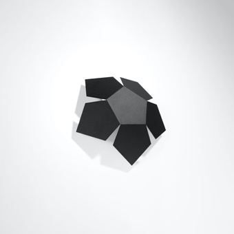 Vägglampa PENTA svart