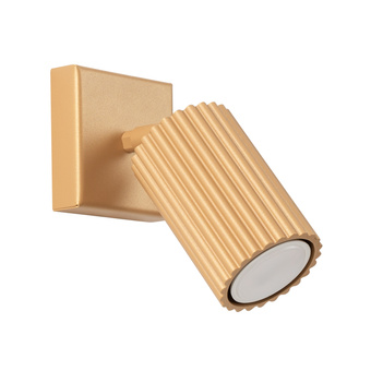 Vägglampa KARBON guld