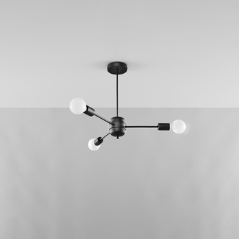 Ljuskrona LANGO 3 svart