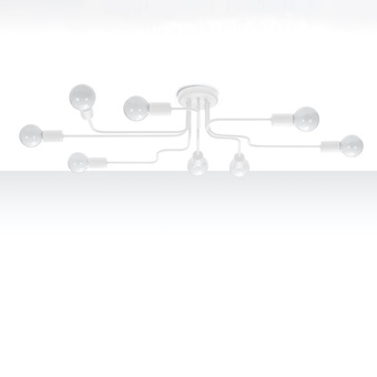 Ljuskrona VECTOR 8 vit