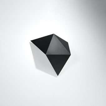 Vägglampa SOLIDO svart