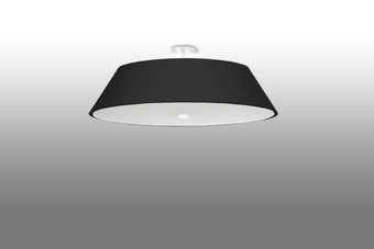Plafond VEGA 60 svart + 5x LED-lampa E27 4000K Kall 7,5W 650lm