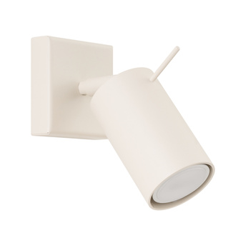 Vägglampa RING beige + 1x LED-glödlampa GU-10 4000K Cold 7W 530lm