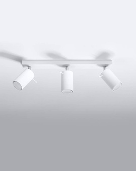 Plafond RING 3L vit + 3x LED-lampa GU-10 4000K kall 7W 630lm