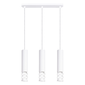 Taklampa LIRO 3L vit + 3X LED-lampa GU-10 4000K kall 7W 530lm