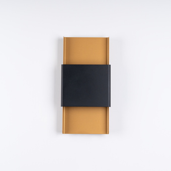 Vägglampa DURLIN guld/svart