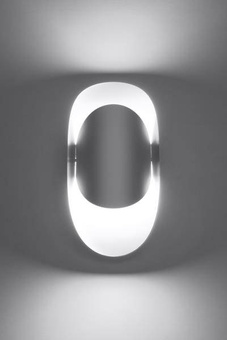 Vägglampa TEAR vit + 1x LED-lampa G9 4000K kall 4,5W 530lm