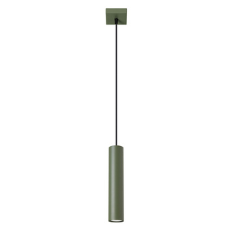 LAGOS 1 taklampa olivgrön + 1x LED-lampa GU-10 3000K varm 7W 510lm