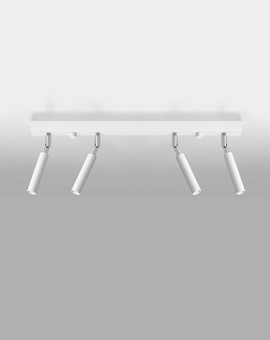 Plafond EYETECH 4 vit + 4x LED-lampa G9 4000K kall 4,5W 530lm