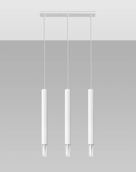 WEZYR 3 taklampor vit + 3x LED-lampa G9 4000K kall 4,5W 530lm