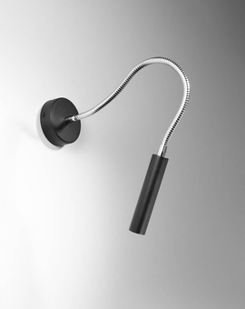 Vägglampa AXIL svart + 1x LED-lampa G9 3000K varm 4,5W 510lm