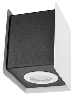 Vägglampa STEREO 1 svart/vit