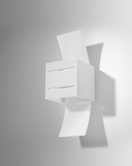 Vägglampa LORETO vit + 1x LED-glödlampa G9 4000K kall 4,5W 530lm