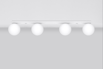 Plafond YOLI 4 vit + 4x LED-lampa G9 4000K kall 4,5W 460lm