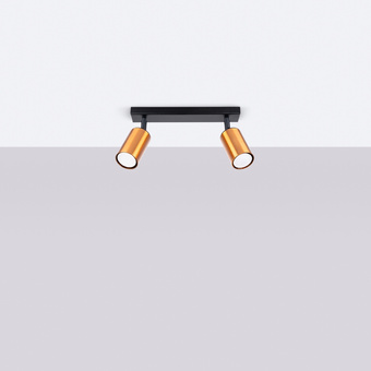 Plafond WINX 2 svart/koppar