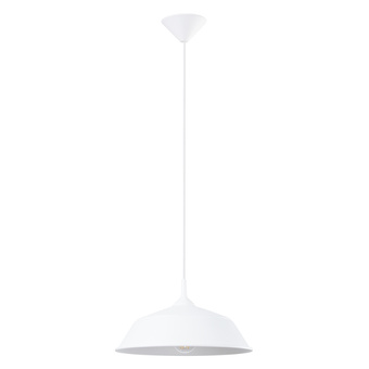FRIKA taklampa vit + 1x LED-glödlampa E27 3000K varm 7,5W 620lm