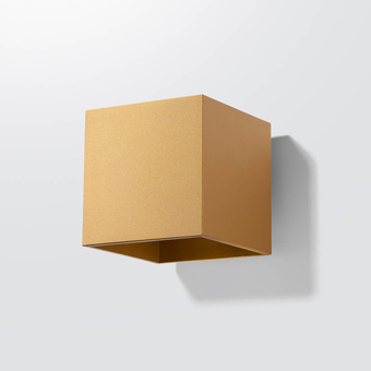 Vägglampa QUAD 1 guld