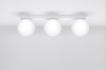 Plafond YOLI 3 vit + 3x LED-lampa G9 3000K varm 4,5W 450lm