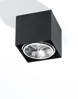 Plafond BLAKE svart + 1x LED-lampa GU10 AR111 4000K COLD 10W 850lm