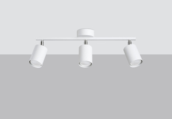 Plafond LEMMI 3 vit + 3x LED-lampa GU-10 4000K Kall 7W 530lm