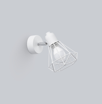 Vägglampa ARTEMIS 1 vit + 1x LED-lampa E14 3000K varm 7,5W 620lm