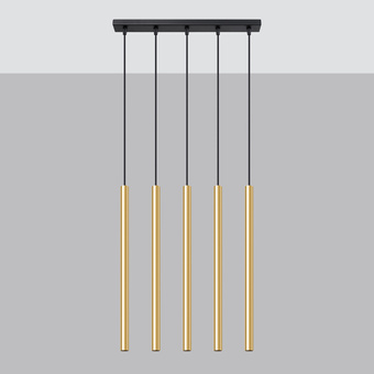 PASTELO 5L guldglansig taklampa