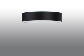 Plafond SKALA 60 svart + 5x LED-lampa E27 4000K Kall 7,5W 650lm