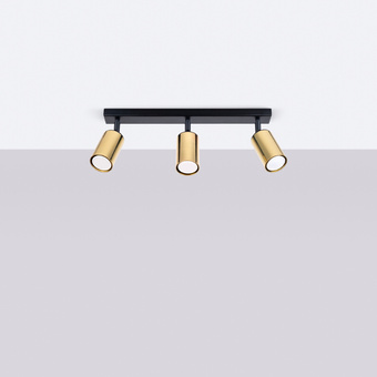 Plafond WINX 3 svart/guld