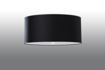 Plafond OTTO 60 svart + 5x LED-lampa E27 4000K Kall 7,5W 650lm